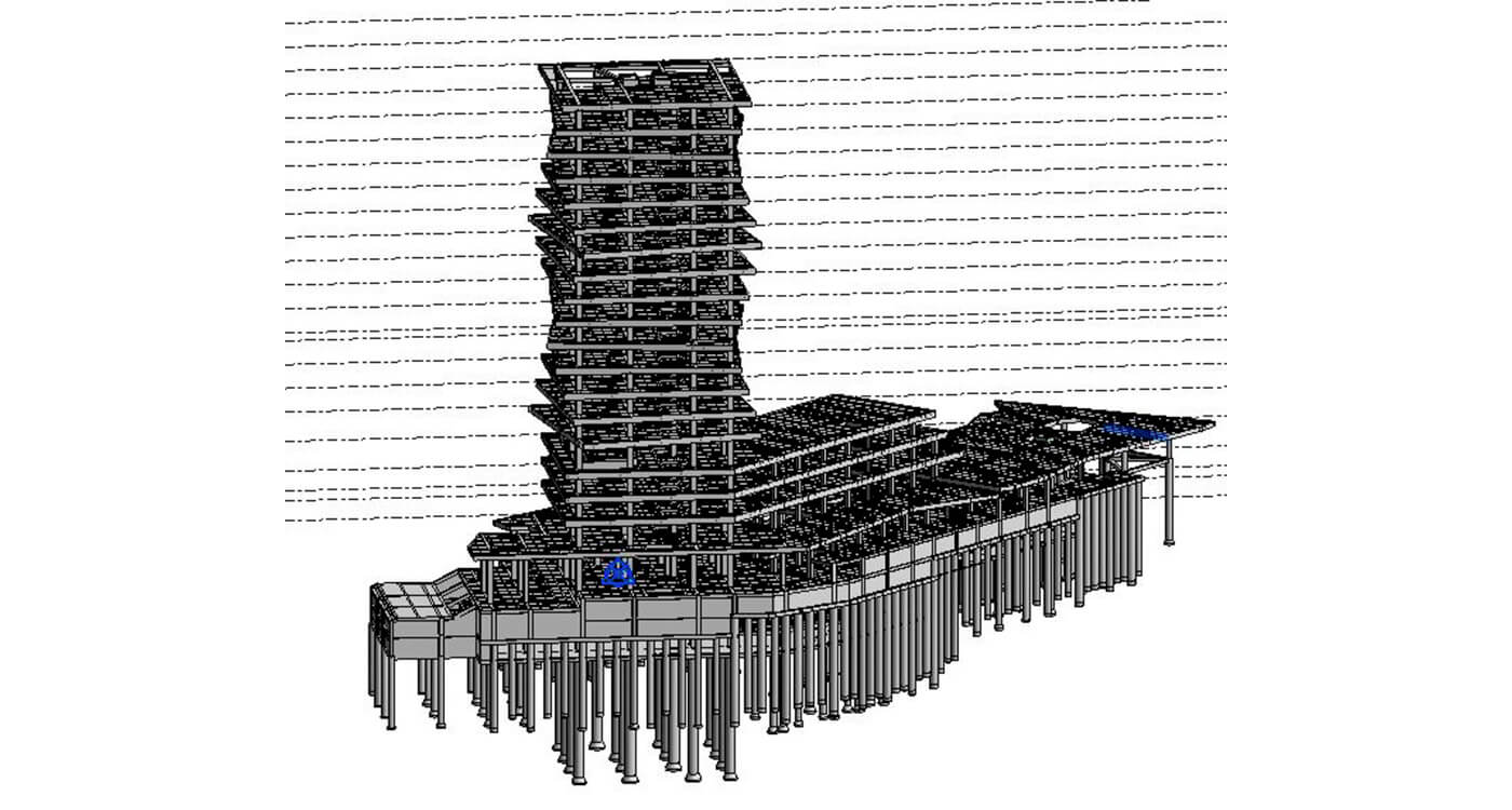 Modelo BIM. Diseño estructural WAKE etapa 2