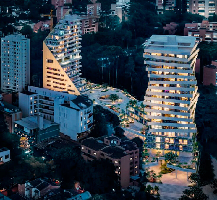 Render arquitectónico. Diseño estructural WAKE etapa 2