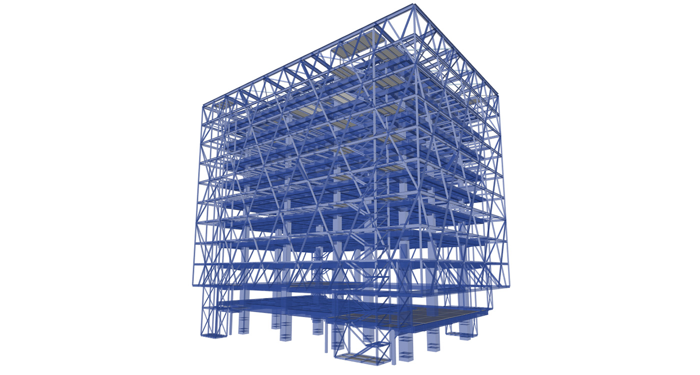 Modelo Matemático. Revisión del proceso de intervención estructural del Edificio de Ciencias de la Universidad EAFIT