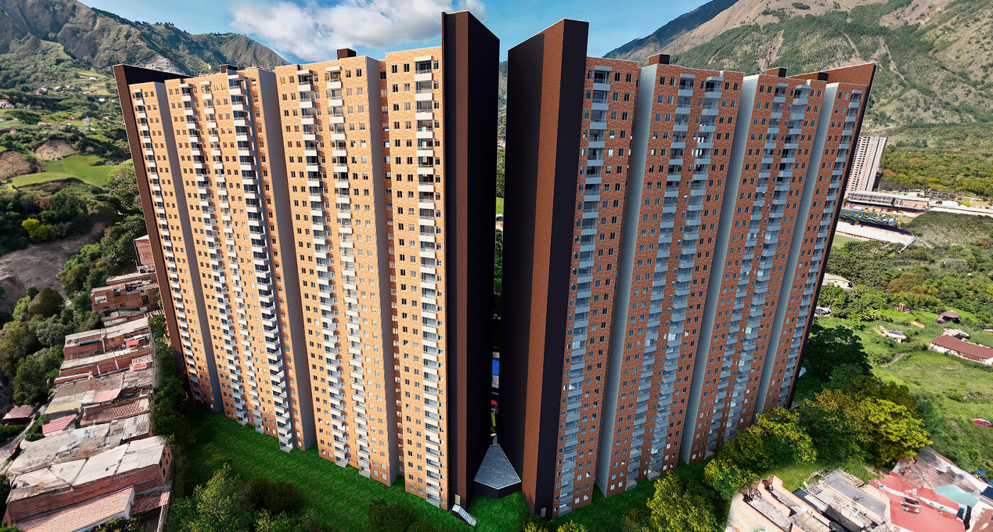 Render arquitectonico proyecto Belo horizonte. Diseño estructural Belo horizonte - Torre 2